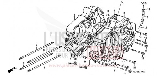 CARTER MOTEUR CRF70F5 de 2005